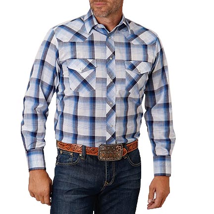 Roper Men's Plaid Snap Shirt