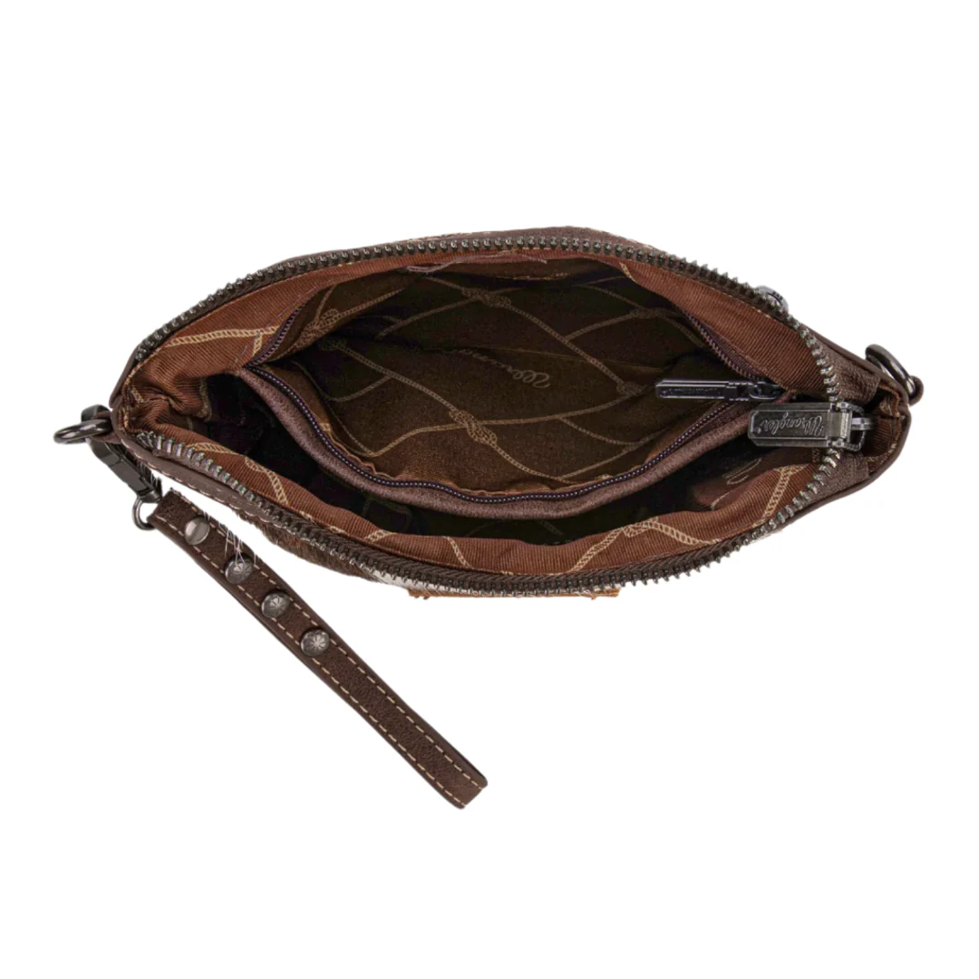 Wrangler Women's Genuine Hair-On Cowhide Crossbody