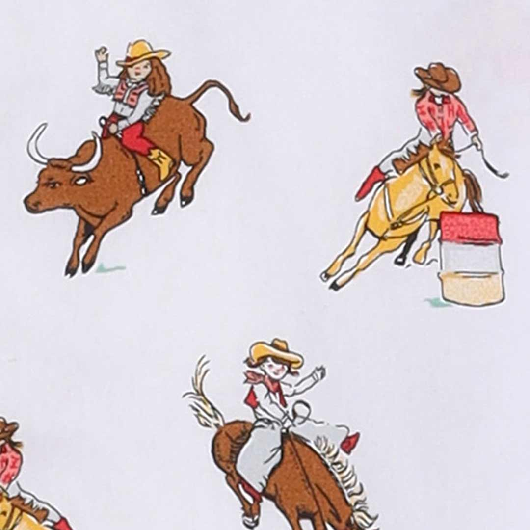 Wrangler Girls' Horse Print Snap Shirt