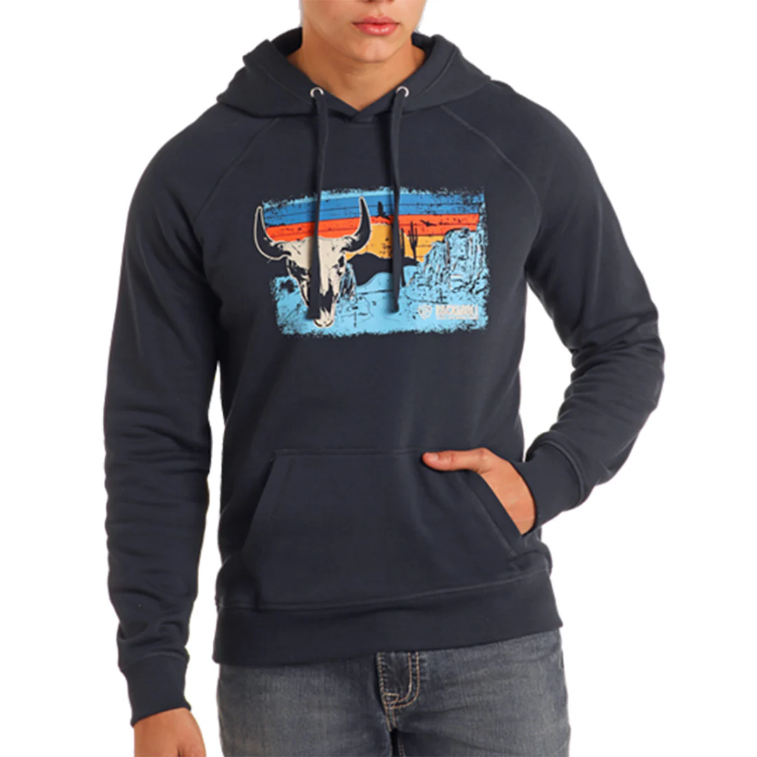 Rock & Roll Denim Boys' Horn Desert Graphic Hoodie