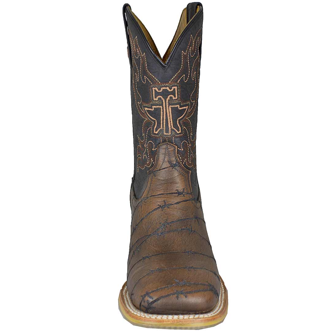 Tin Haul Men's Longhorn Lights Out Cowboy Boots