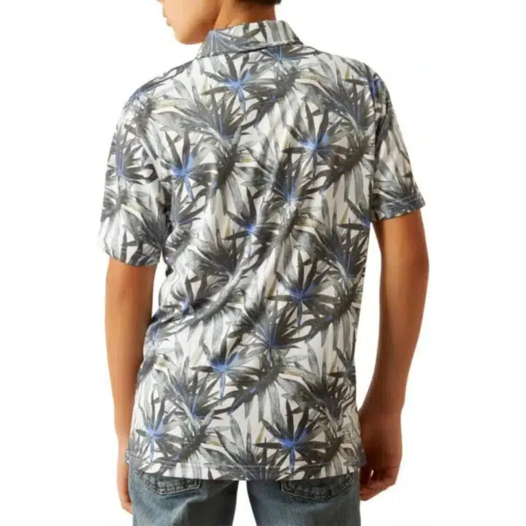 Ariat Boys' Tropical Print Polo