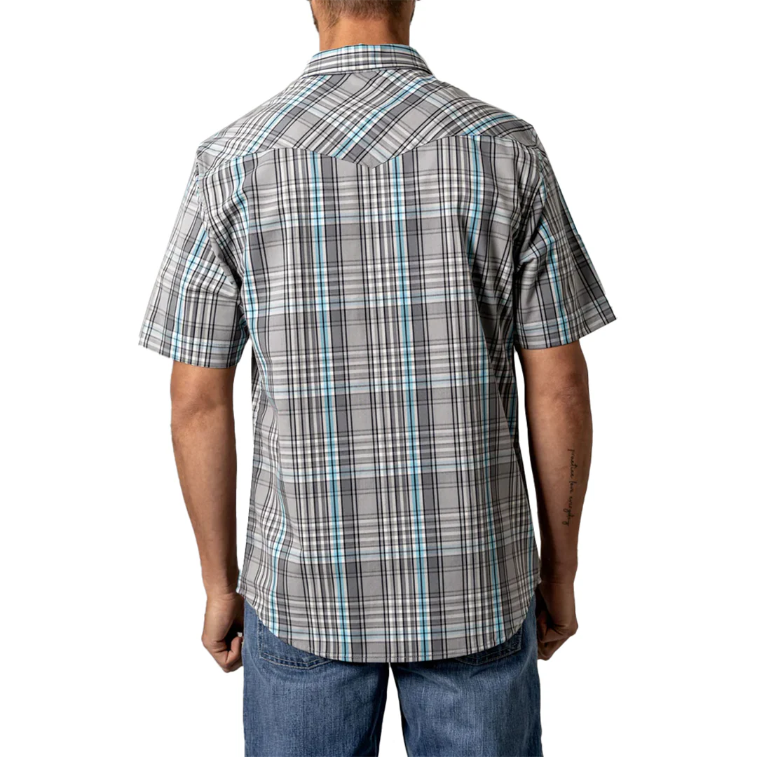 Kimes Ranch Men's Plaid Wabasa Short Sleeve Snap Shirt
