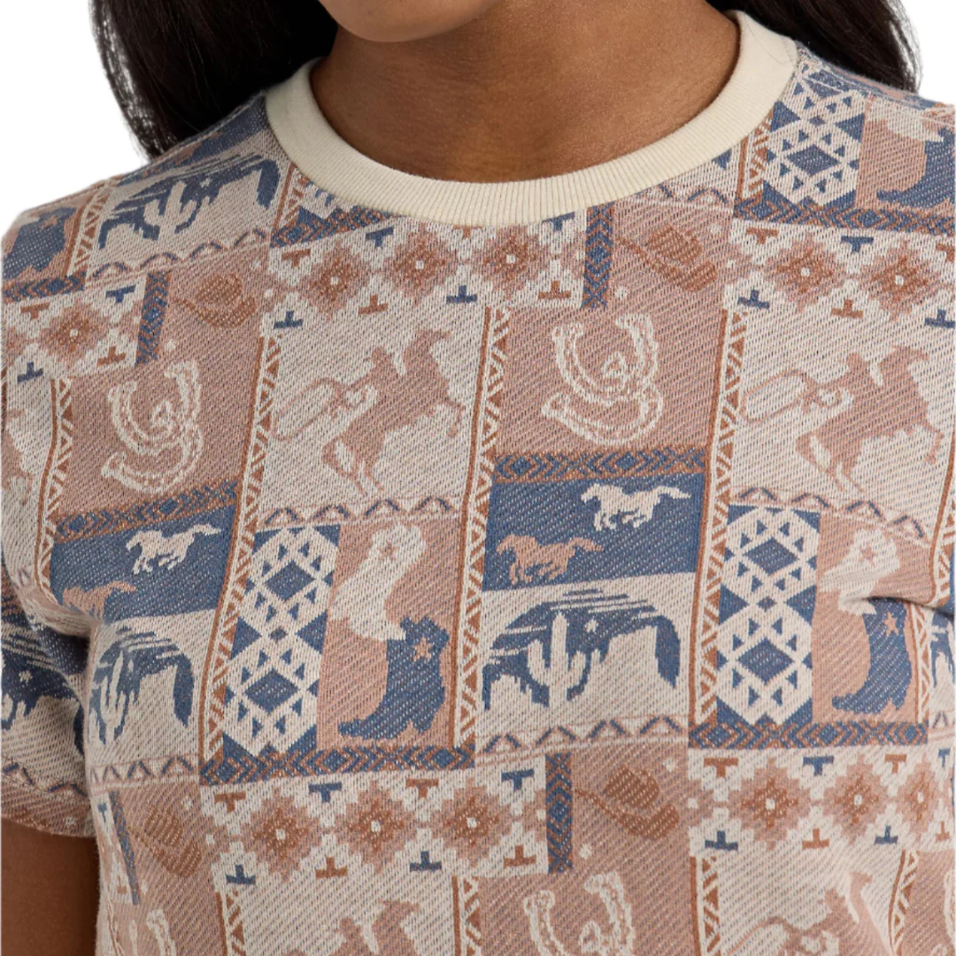 Wrangler Women's Allover Print Slim T-Shirt