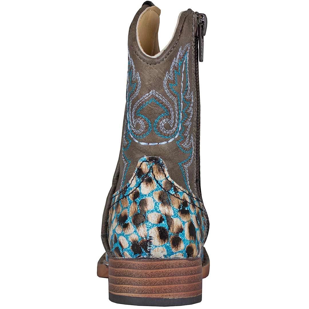 Roper Toddler Girls' Glitter Leopard Cowgirl Boots