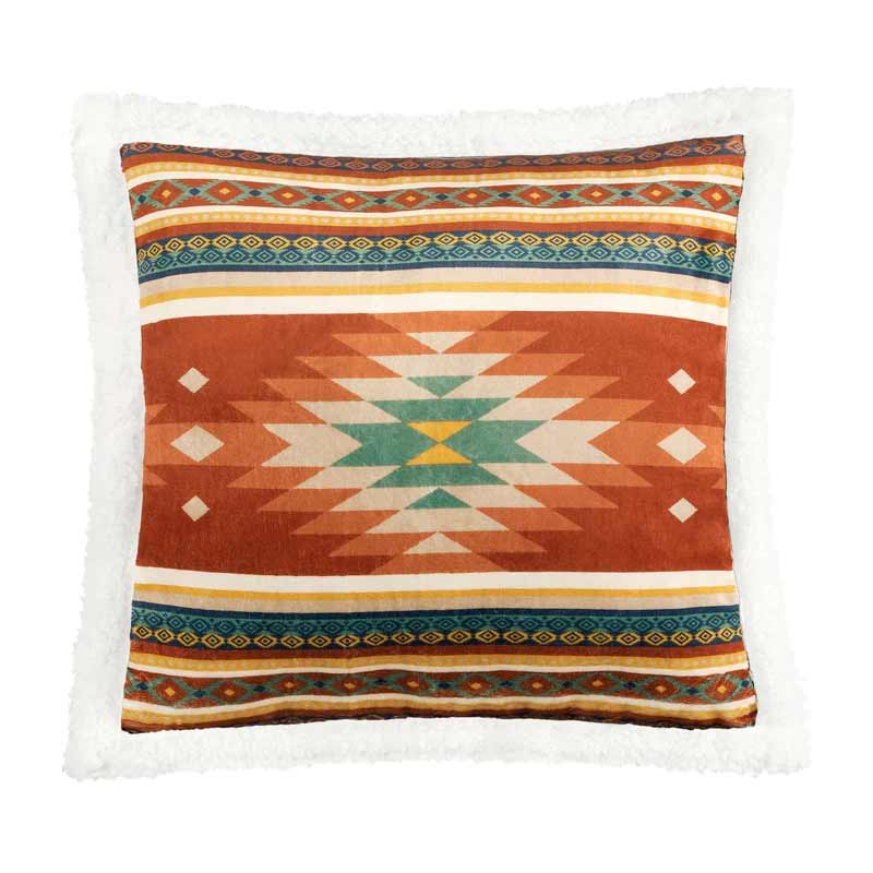 Hi End Accents Del Sol Campfire Sherpa Pillow