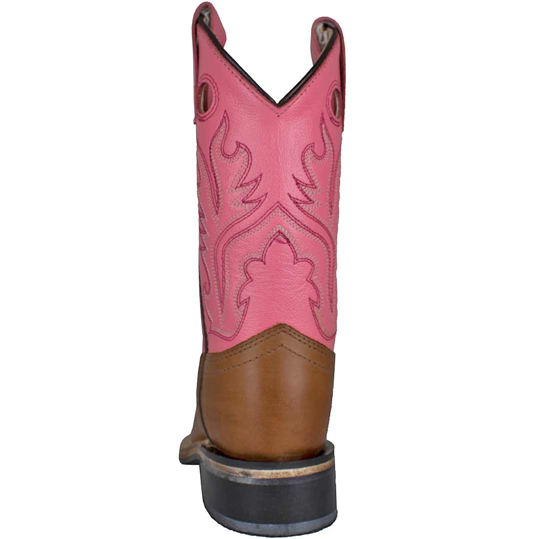 Old West Girls' Square Toe Cowgirl Boots