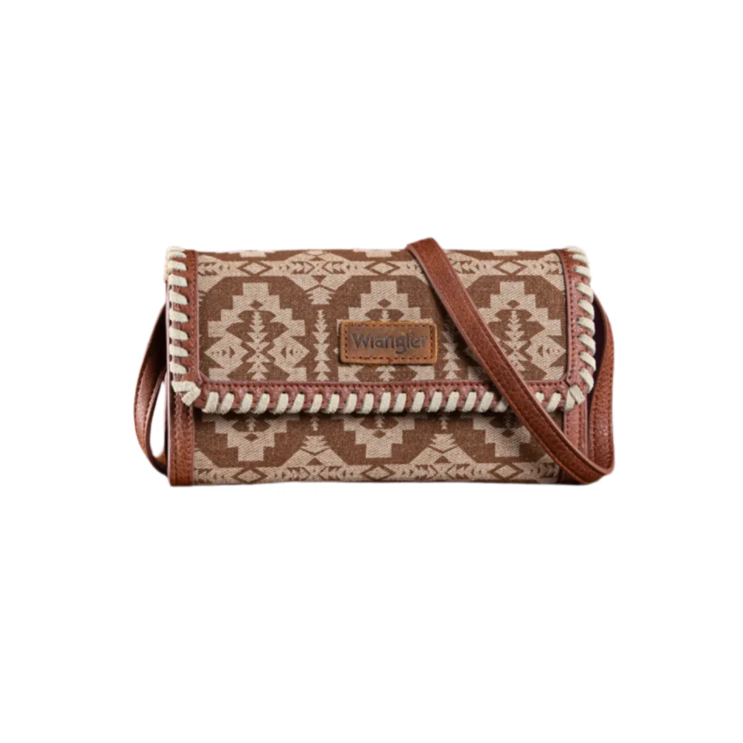 Wrangler Women's Southwestern Print Wallet And Shoulder Bag