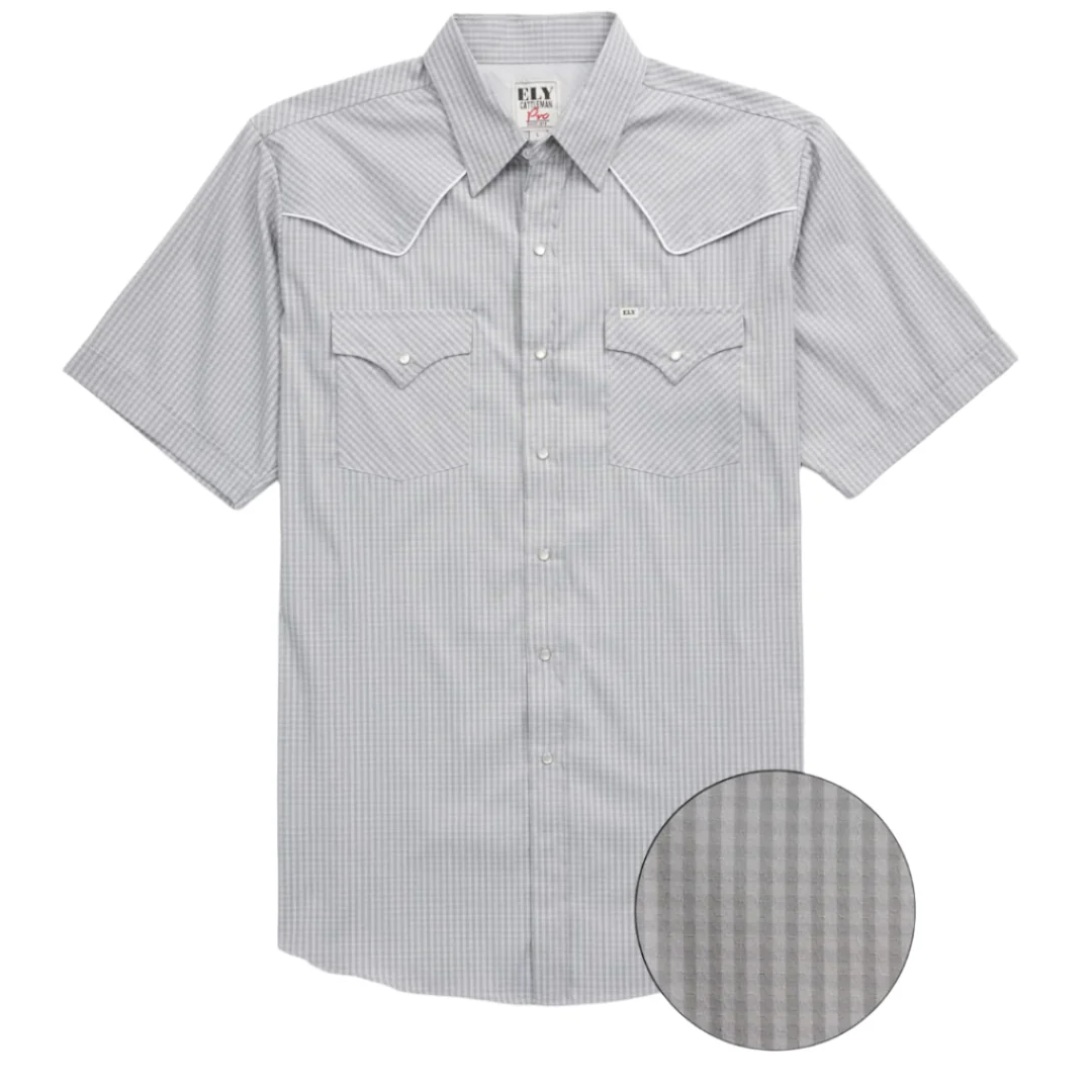 Ely Cattleman Men's Pro Short Sleeve Snap Shirt