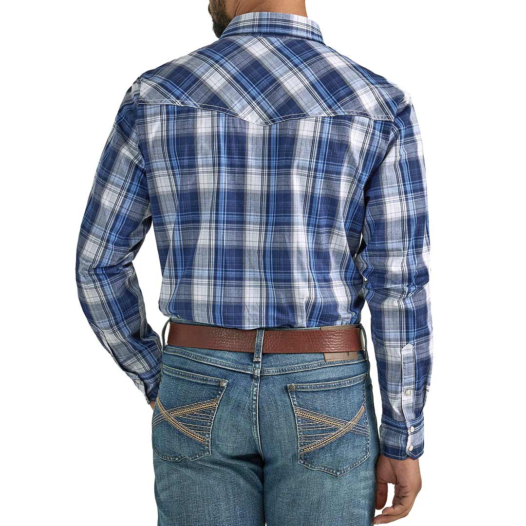 Wrangler Men's 20X Competition Advanced Comfort Plaid Snap Shirt