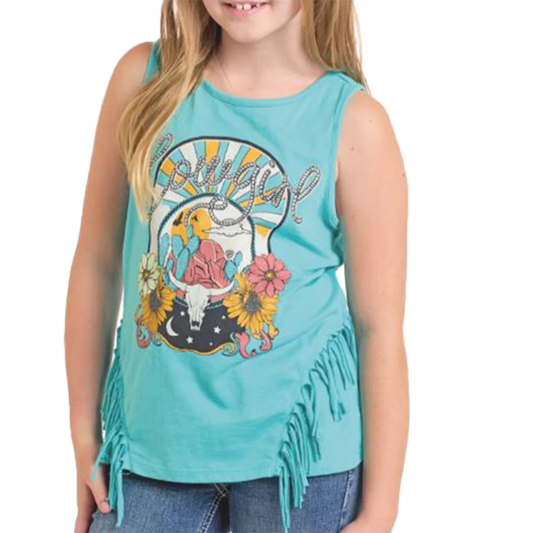 Rock & Roll Denim Girls' Cowgirl Graphic T-Shirt