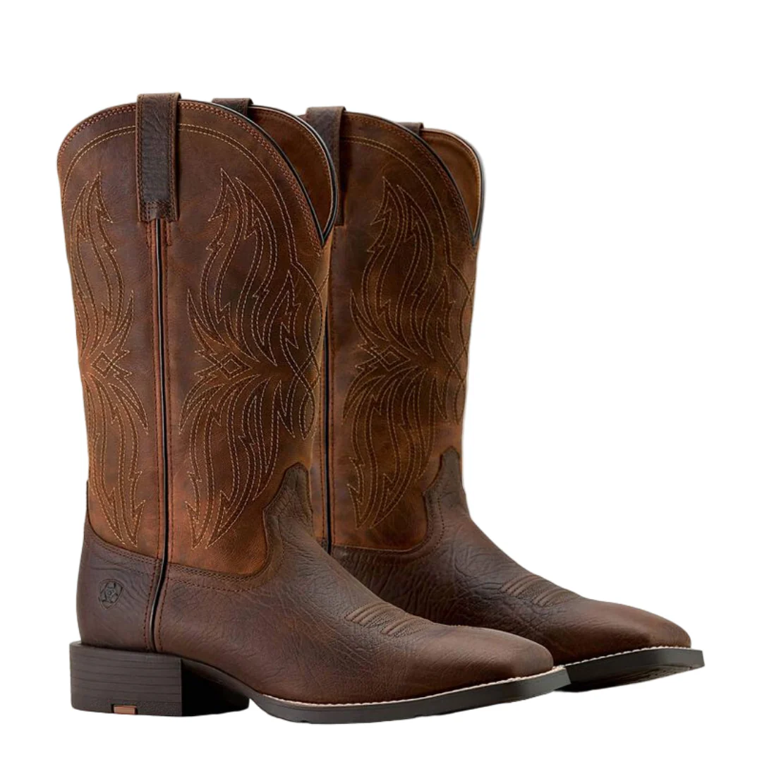 Ariat Men's Sport Rustler Wide Square Toe Cowboy Boots