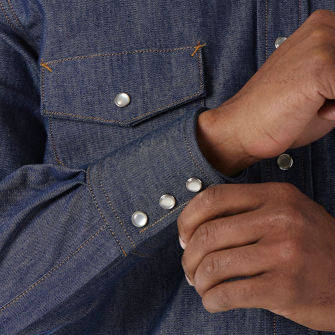 Wrangler Men's Flame Resistant Denim Work Shirt