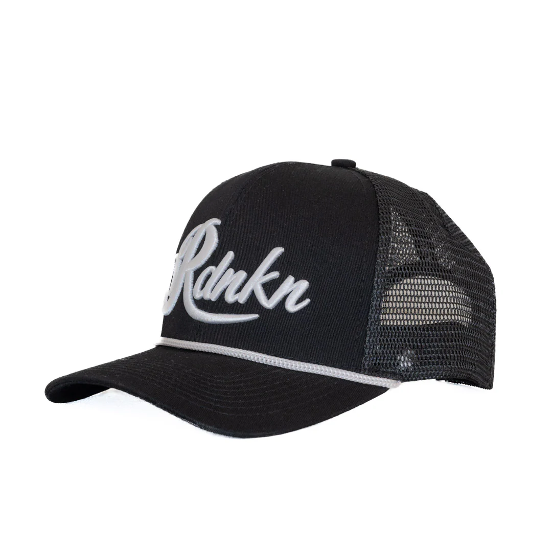 Rdnkn' Men's Alberta Black W/ Rope Trim Cap