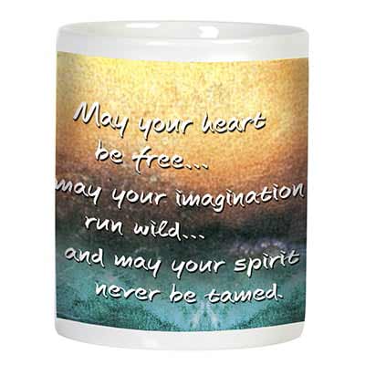 Leanin Tree Free Heart Ceramic Mug