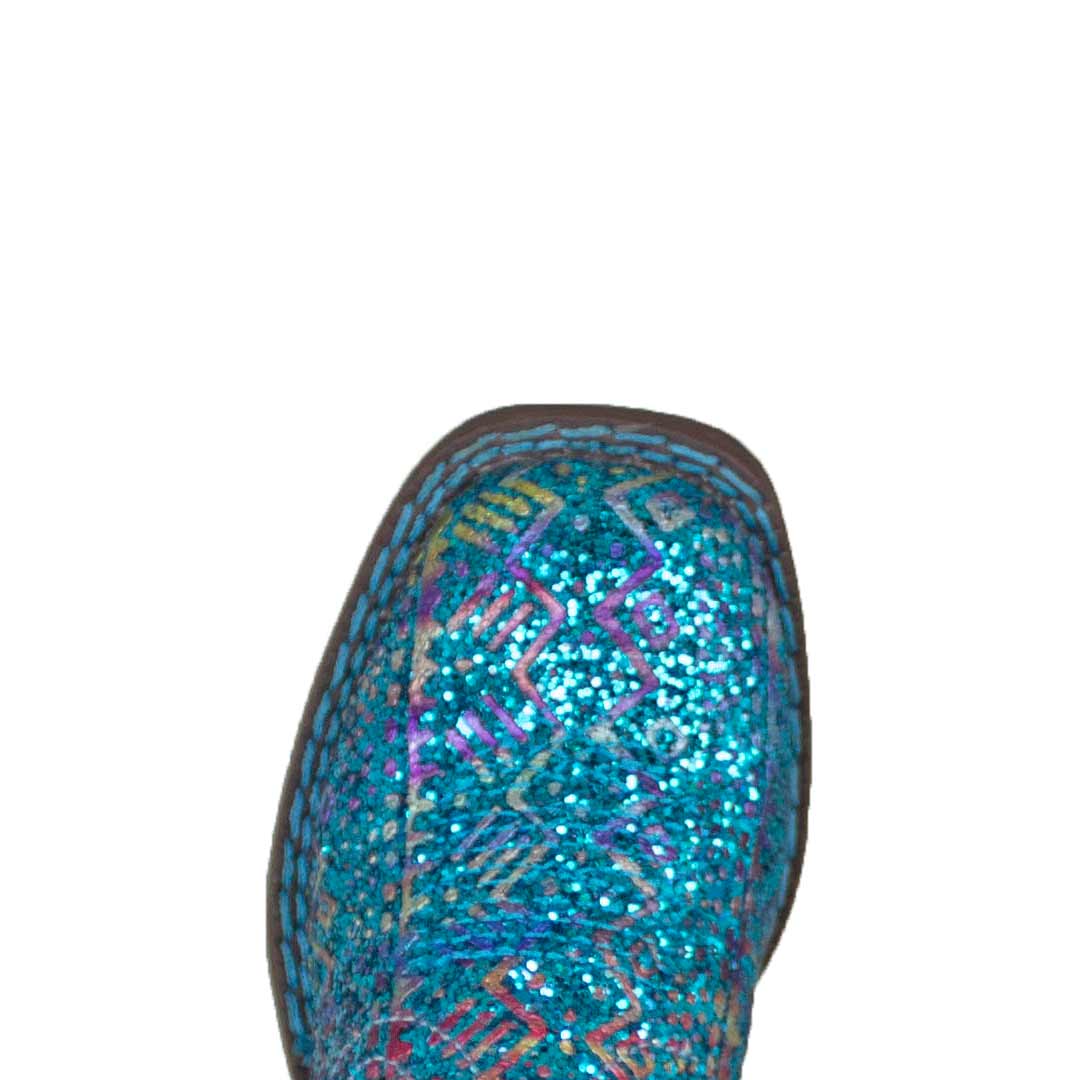 Roper Girls' Aztec Glitter Cowgirl Boots