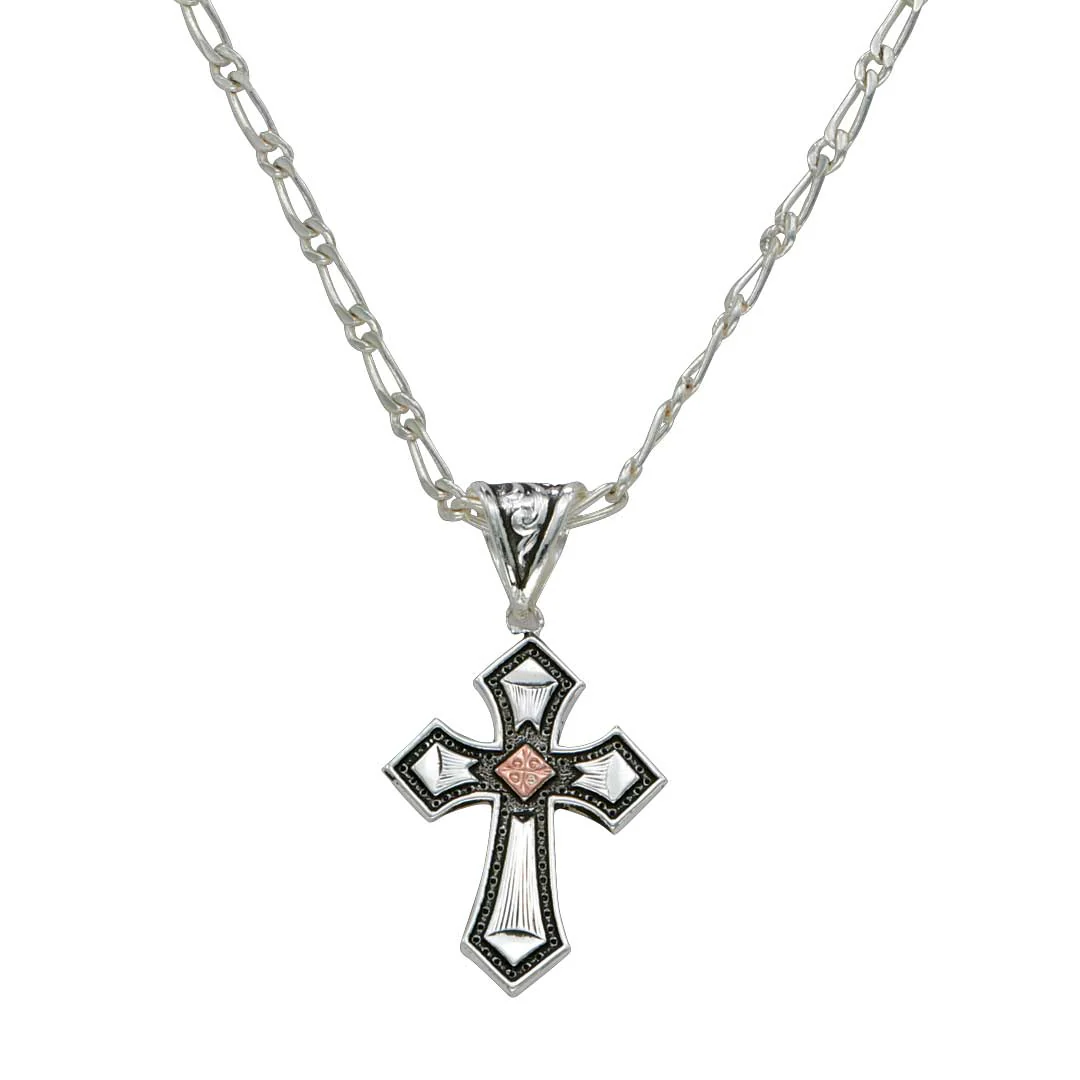 Montana Silversmiths Antique Copper Cross Necklace