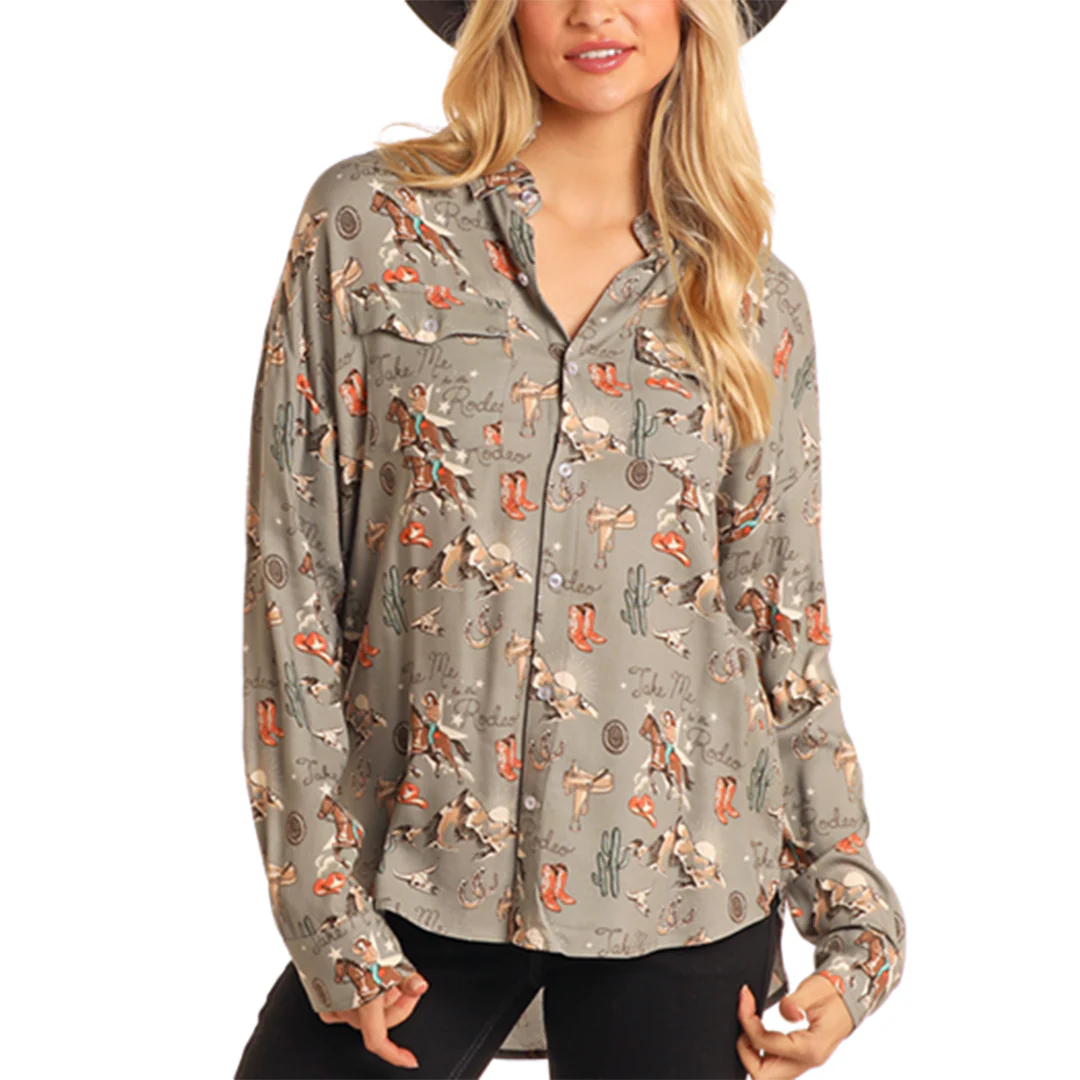 Rock & Roll Denim Women's Rodeo Conversation Shirt
