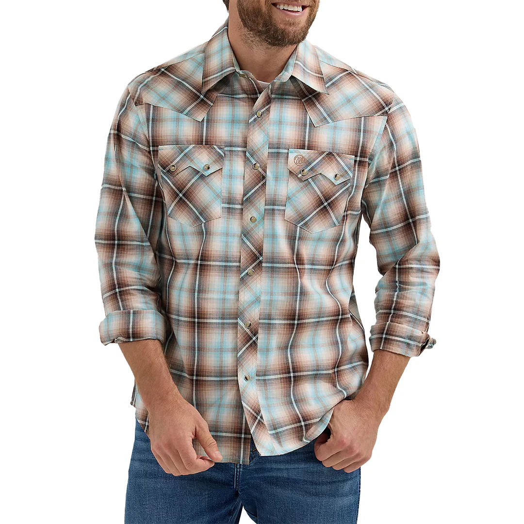 Wrangler Men's Retro Long Sleeve Snap Shirt