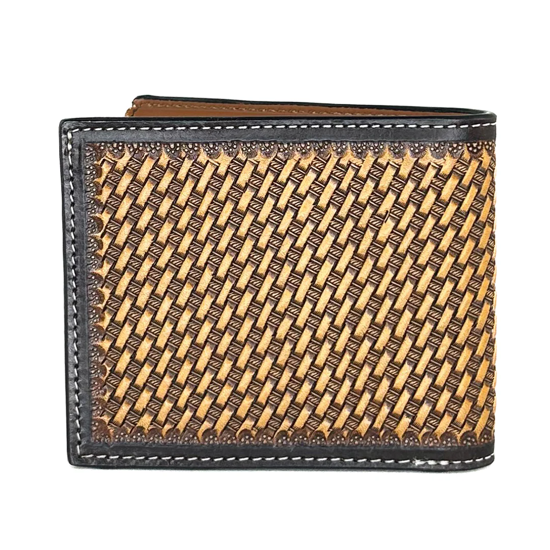 Twisted X Men's Basketweave Bi-Fold Wallet