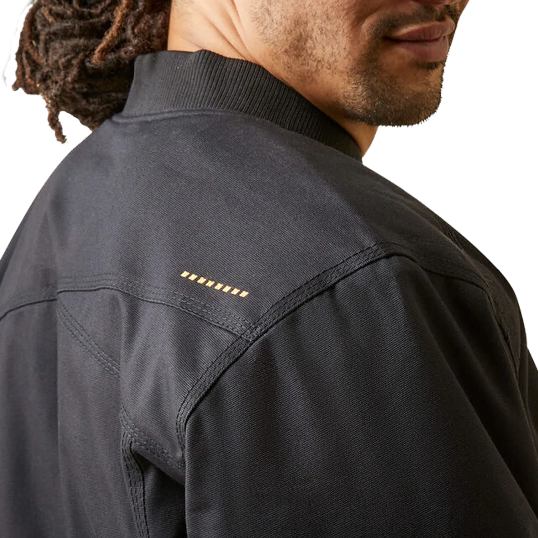 Ariat Men's Rebar Stretch Canvas Bomber Jacket