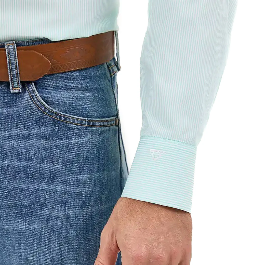 Wrangler Men's Cody Johnson Stripes Long Sleeve Button Shirt