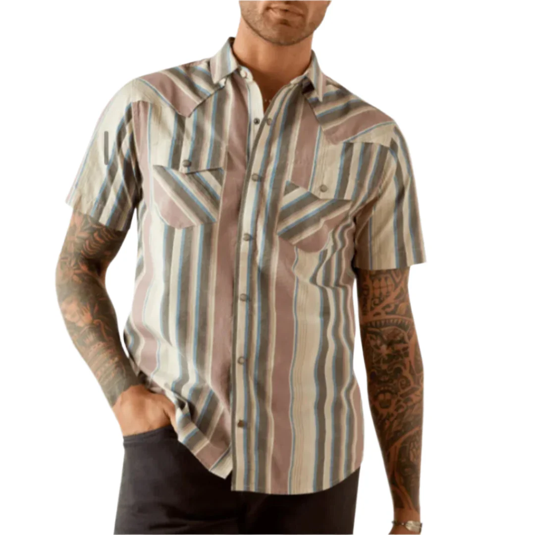 Ariat Men's Retro Hughie Short Sleeve Snap Shirt