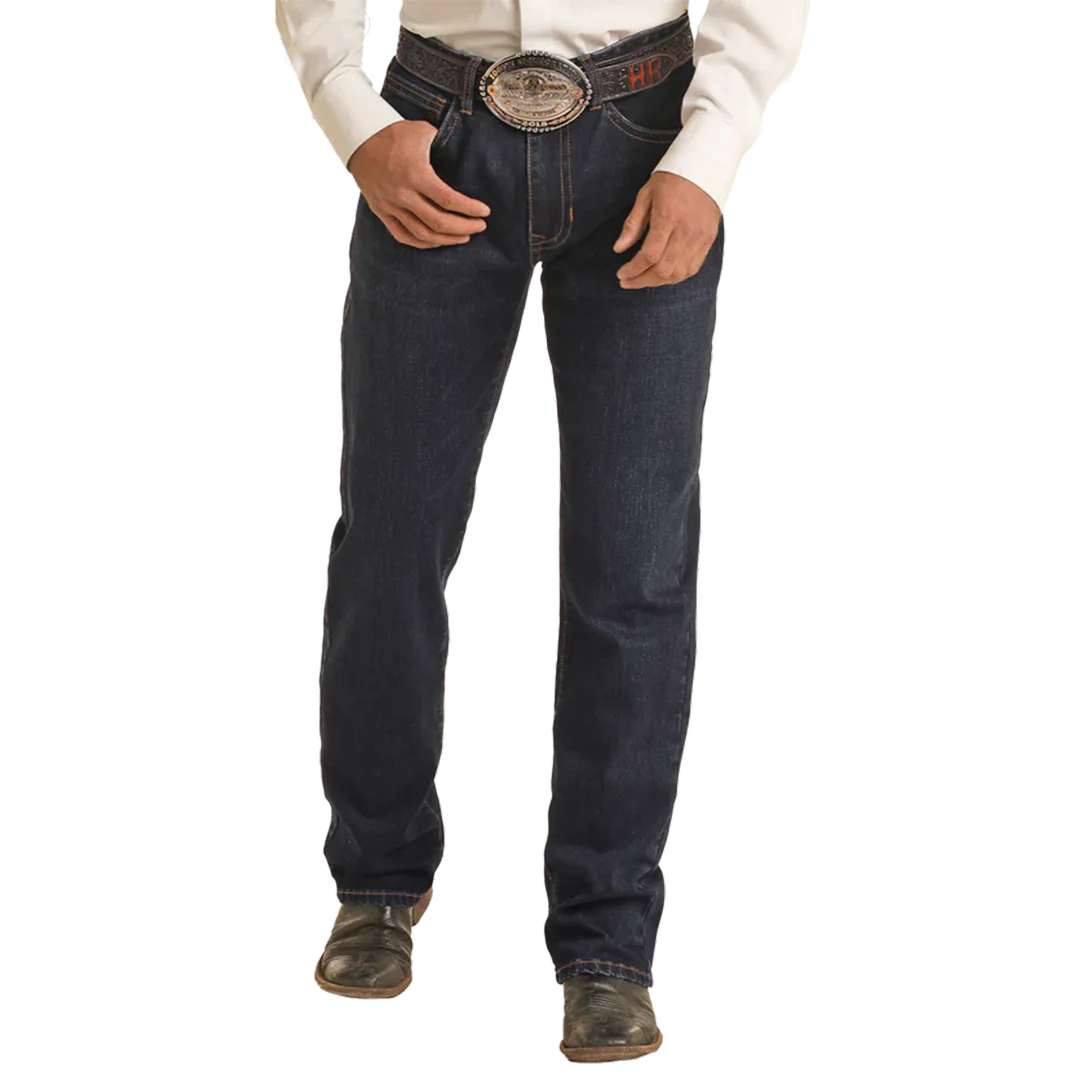 Rock & Roll Denim Men's 46 Relaxed Fit Rope Stitch Stackable Bootcut Jeans