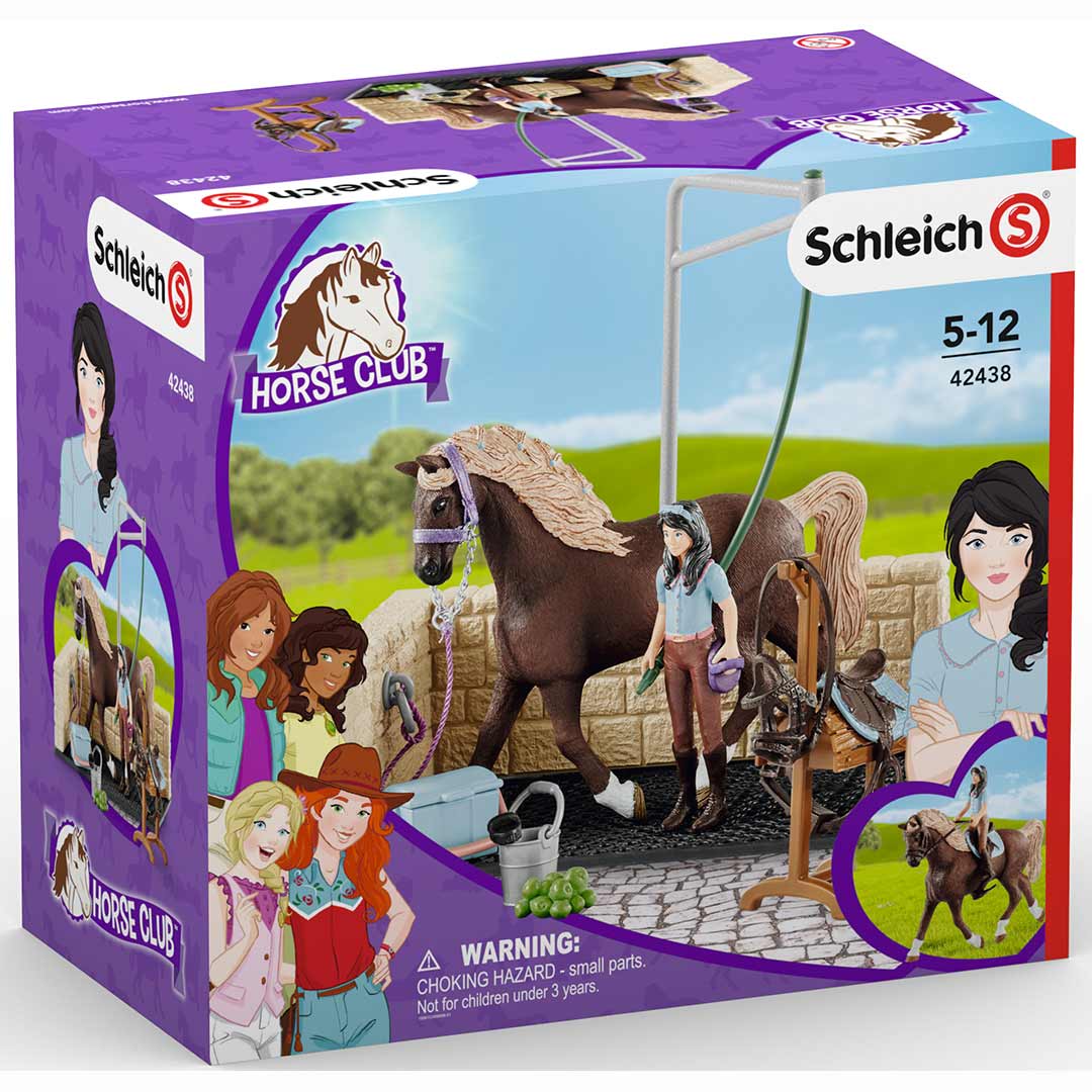 Schleich Washing Area with Horse Club Emily & Luna Toy Set