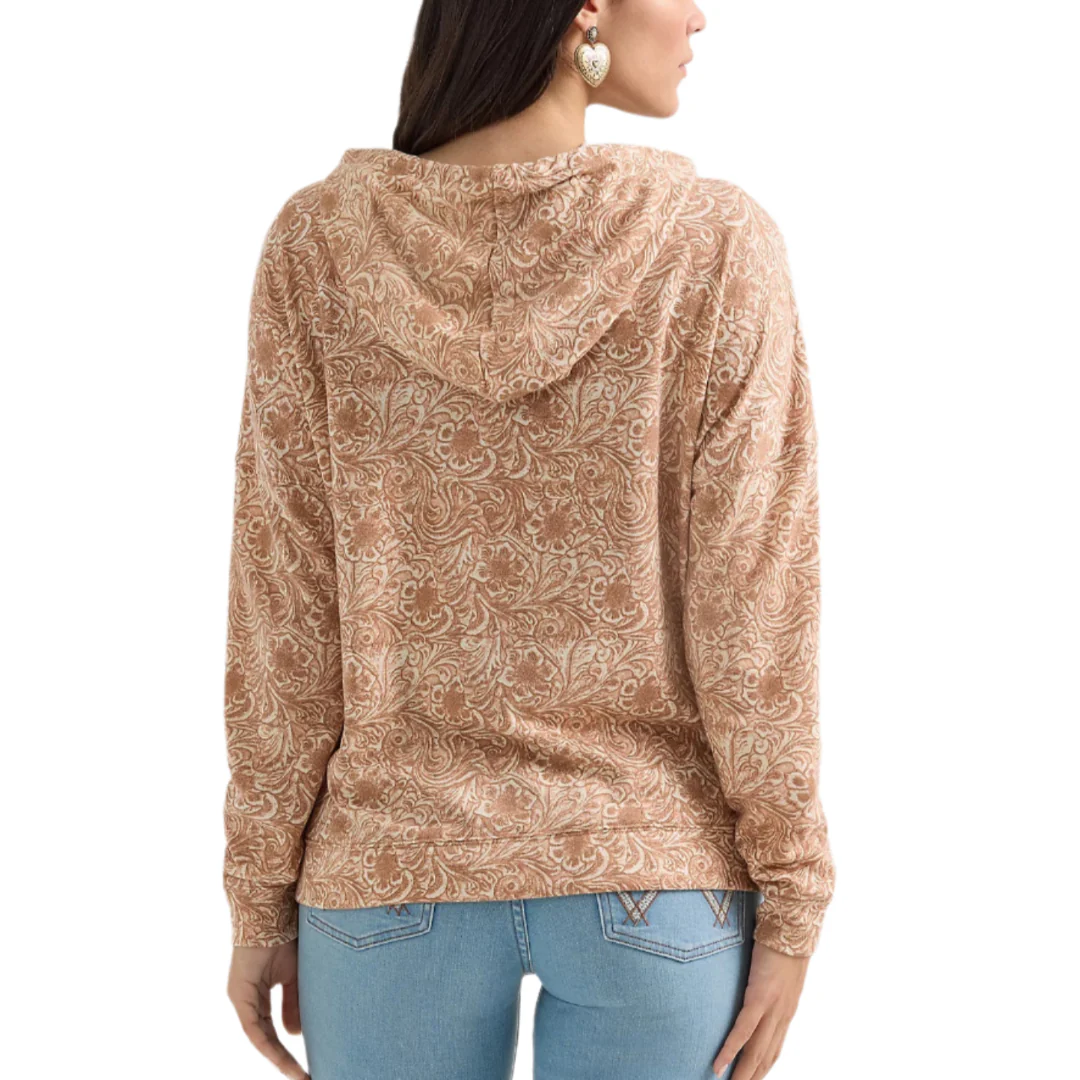 Wrangler Women's Geometric Relaxed Pullover Hoodie