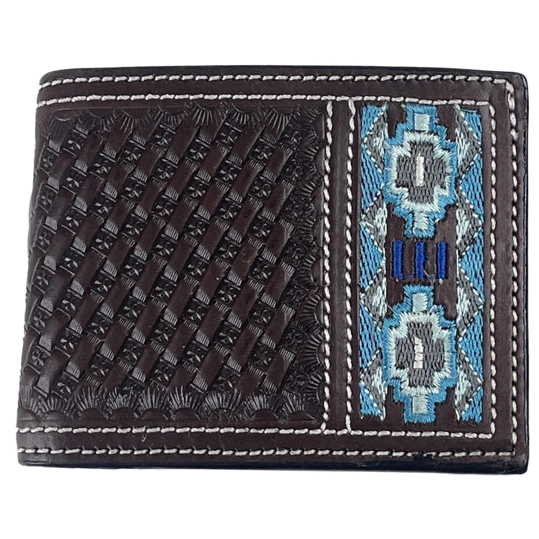 Twisted X Men's Bifold Aztec Embroidery Wallet
