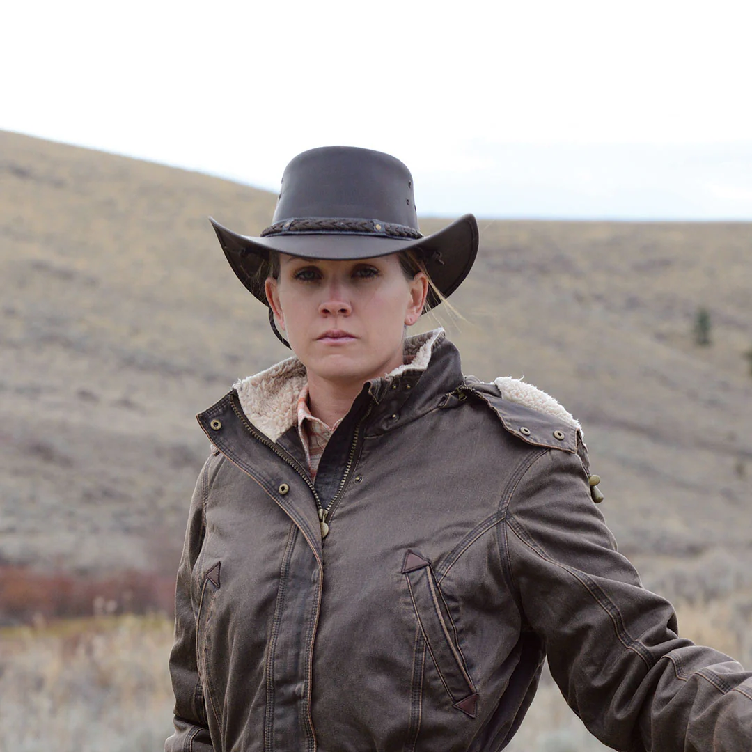 Outback Trading Co. Iron Bark Western Leather Hat