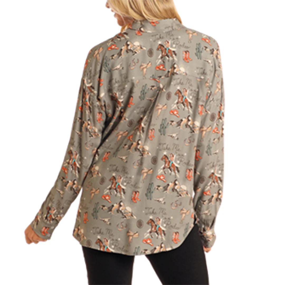 Rock & Roll Denim Women's Rodeo Conversation Shirt