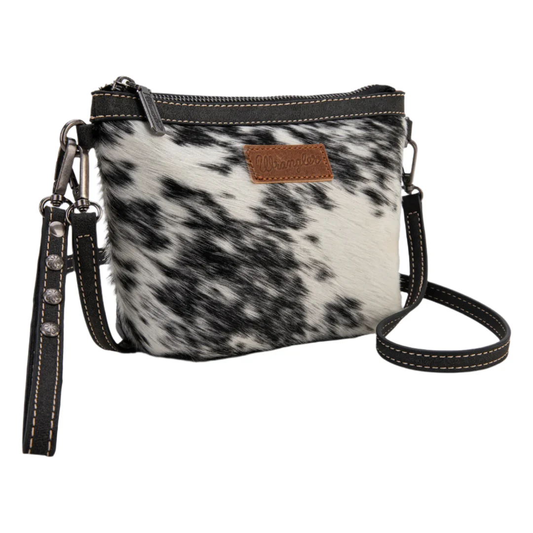 Wrangler Women's Genuine Hair-On Cowhide Crossbody