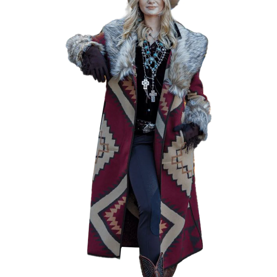 Tasha Polizzi Women's Aztec Print Coat