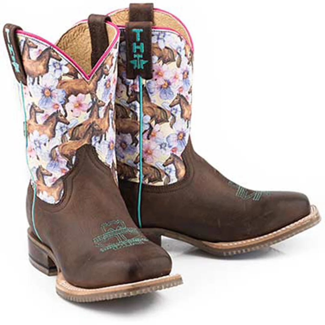Tin Haul Girls' Best Friend Sole Cowgirl Boots