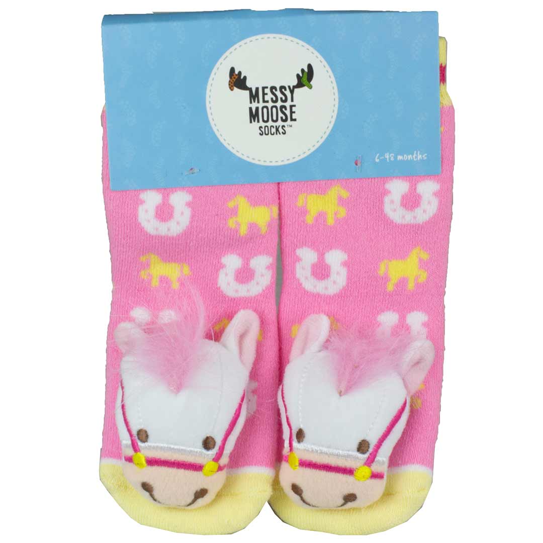 Messy Moose Baby Horse Socks
