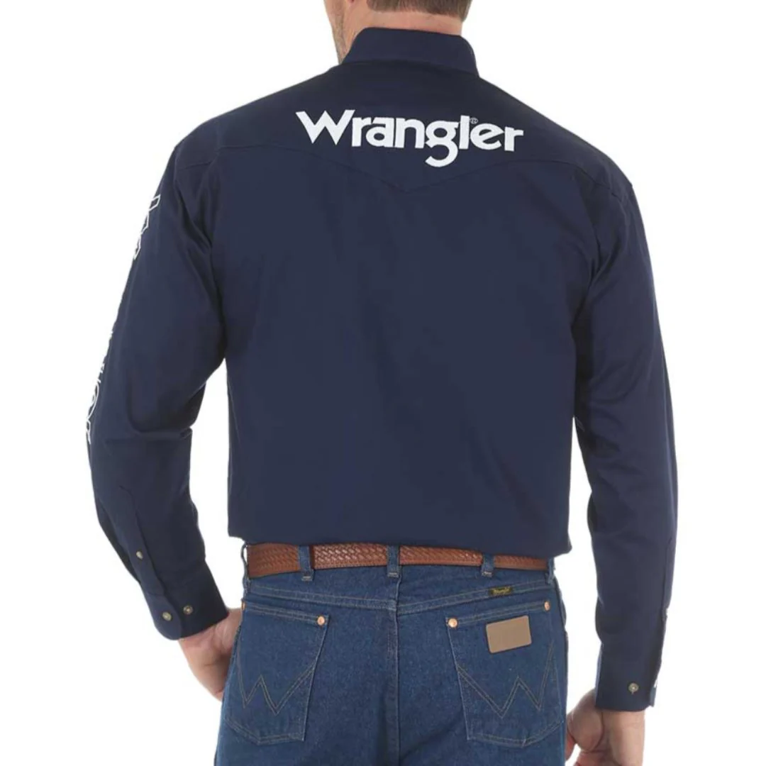 Wrangler Men's Logo Embroidered Shirt