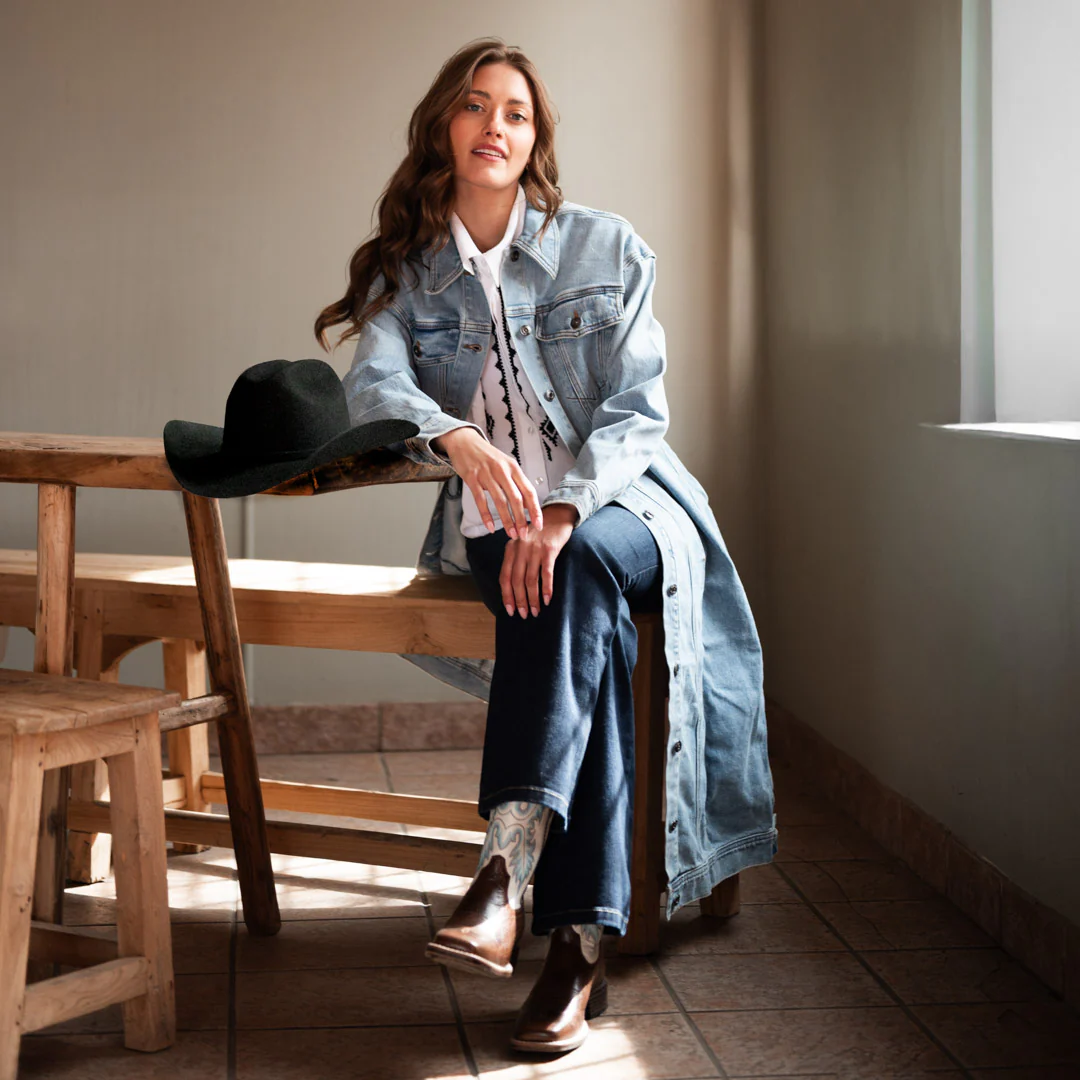 Stetson Women's Long Denim Jacket