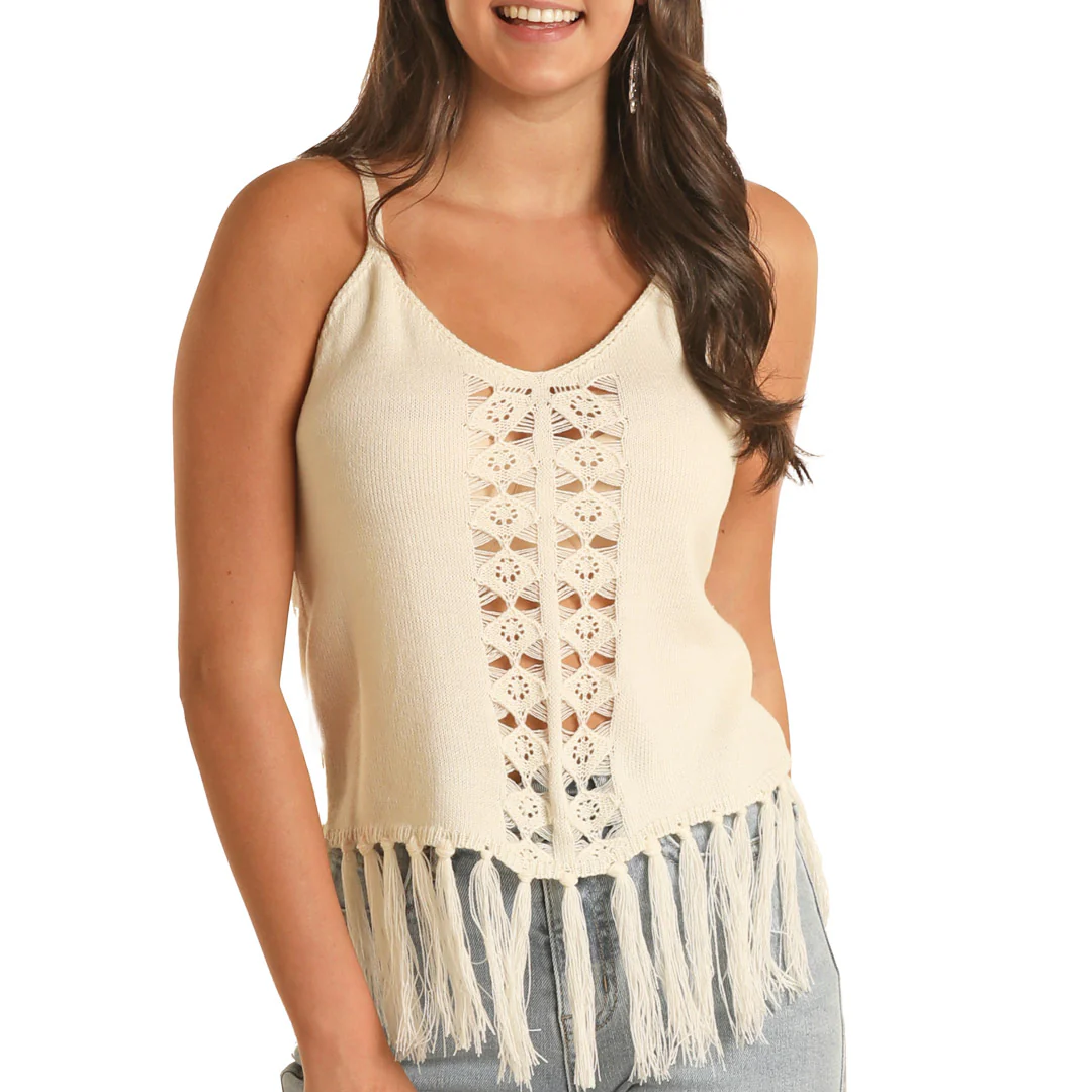 Rock & Roll Cowgirl Women's Fringe Tank Top