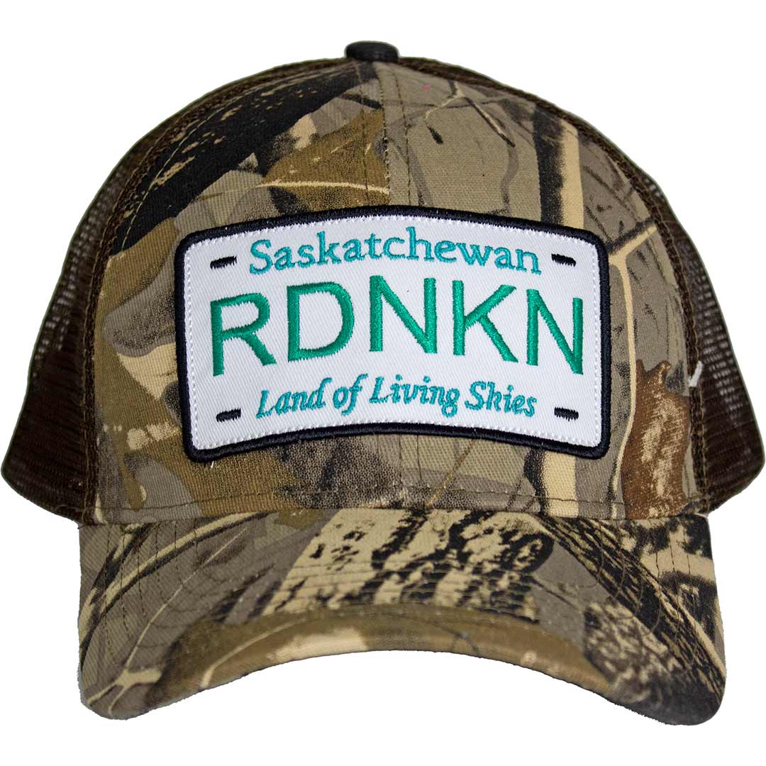 Rdnkn' Men's Saskatchewan RDNKN Camo Snap Back Trucker Cap