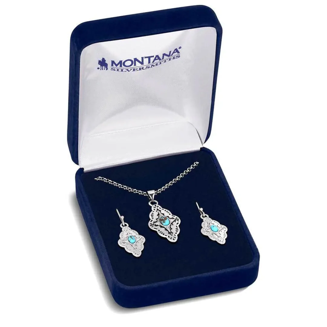 Montana Silversmiths Women's Skies Turquoise Jewelry Set
