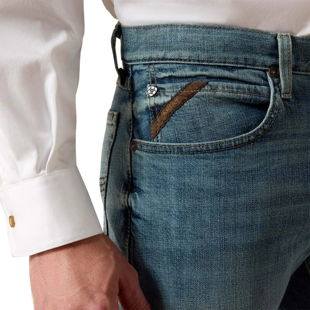 Ariat Men's M4 Low Rise Stretch Legacy Stackable Straight Leg Jeans