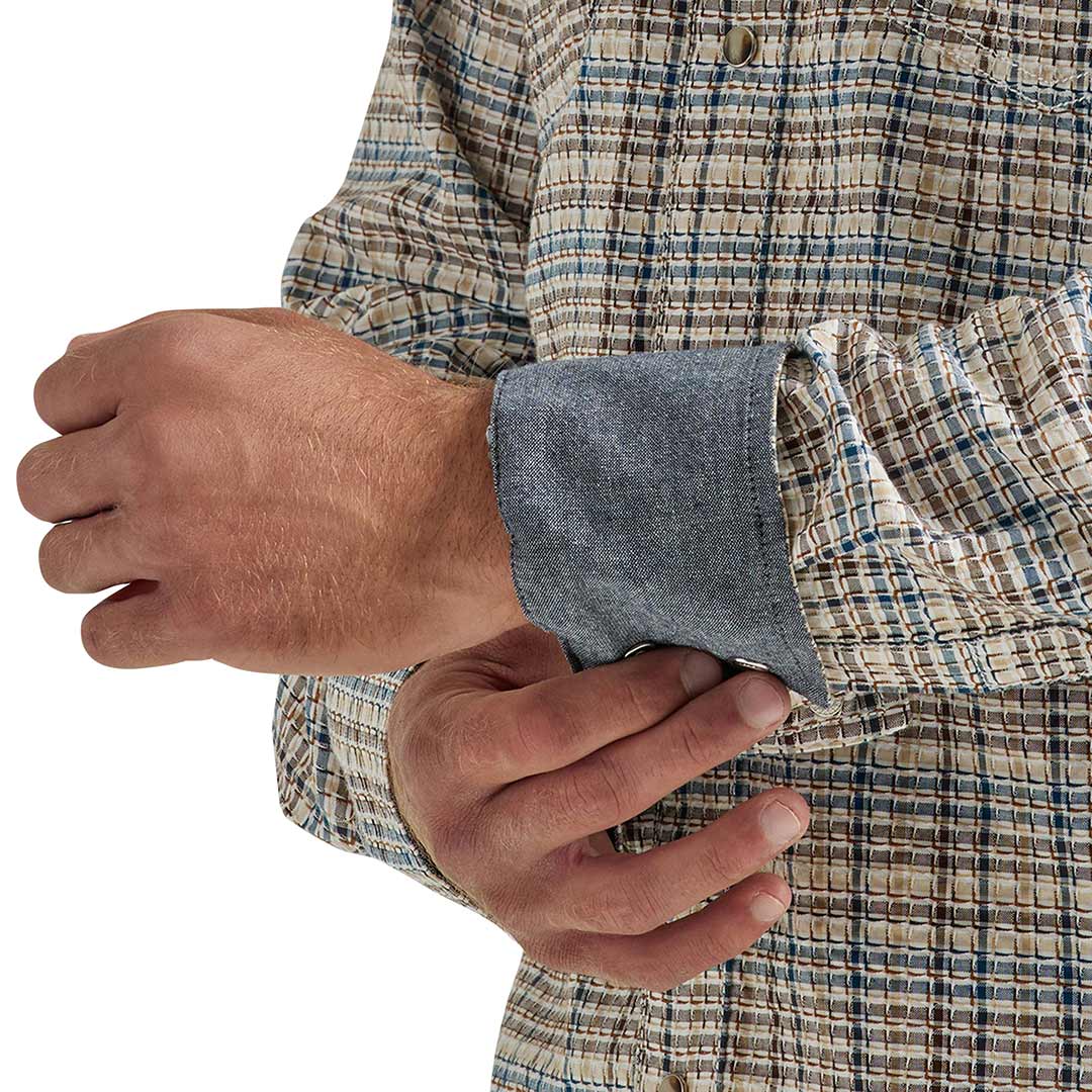 Wrangler Men's Retro Premium Plaid Snap Shirt