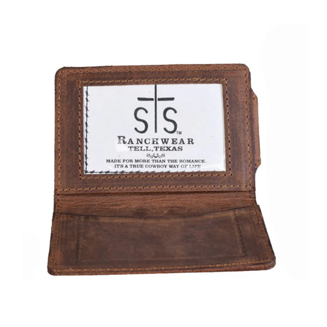 STS Ranchwear Men's Foreman Leather Money Clip Cardholder