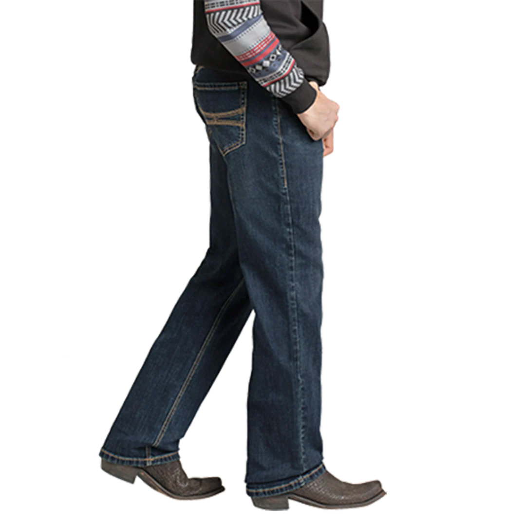 Rock & Roll Denim Men's Embroidery Stackable Boot Jeans