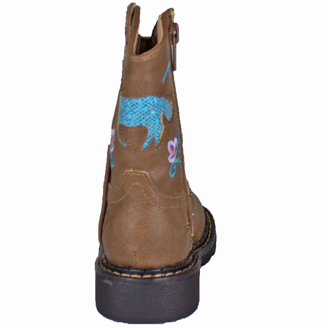 Roper Toddler Girls' Horse Cut-Out Cowgirl Boots