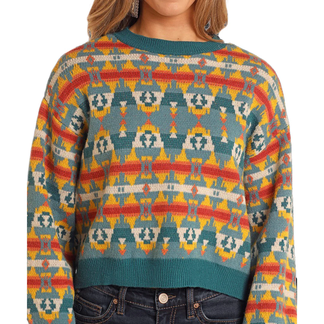Rock & Roll Denim Women's Aztec Sweater
