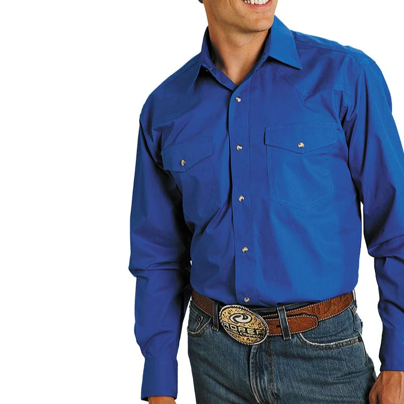 Roper Men's Poplin Western Shirt