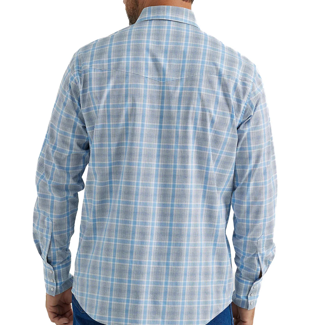 Wrangler Men's Wrinkle Resistant Plaid Snap Shirt
